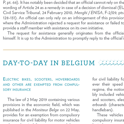 the OFFICI@L - newsletter - DALDEWOLF for Renouveau & Démocratie - #64 - day by day - detail - February 2021 - Hugues de CASTILLO