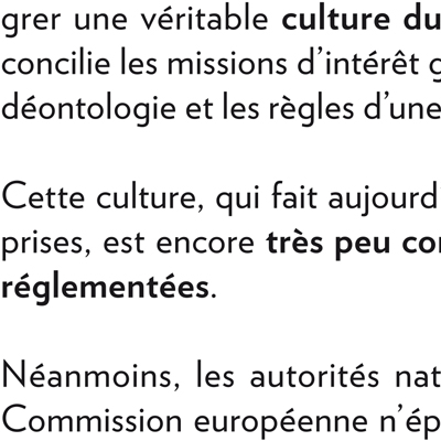 Leaflet - Regulated professions in competition law - DALDEWOLF - detail - paragraph - Hugues de CASTILLO