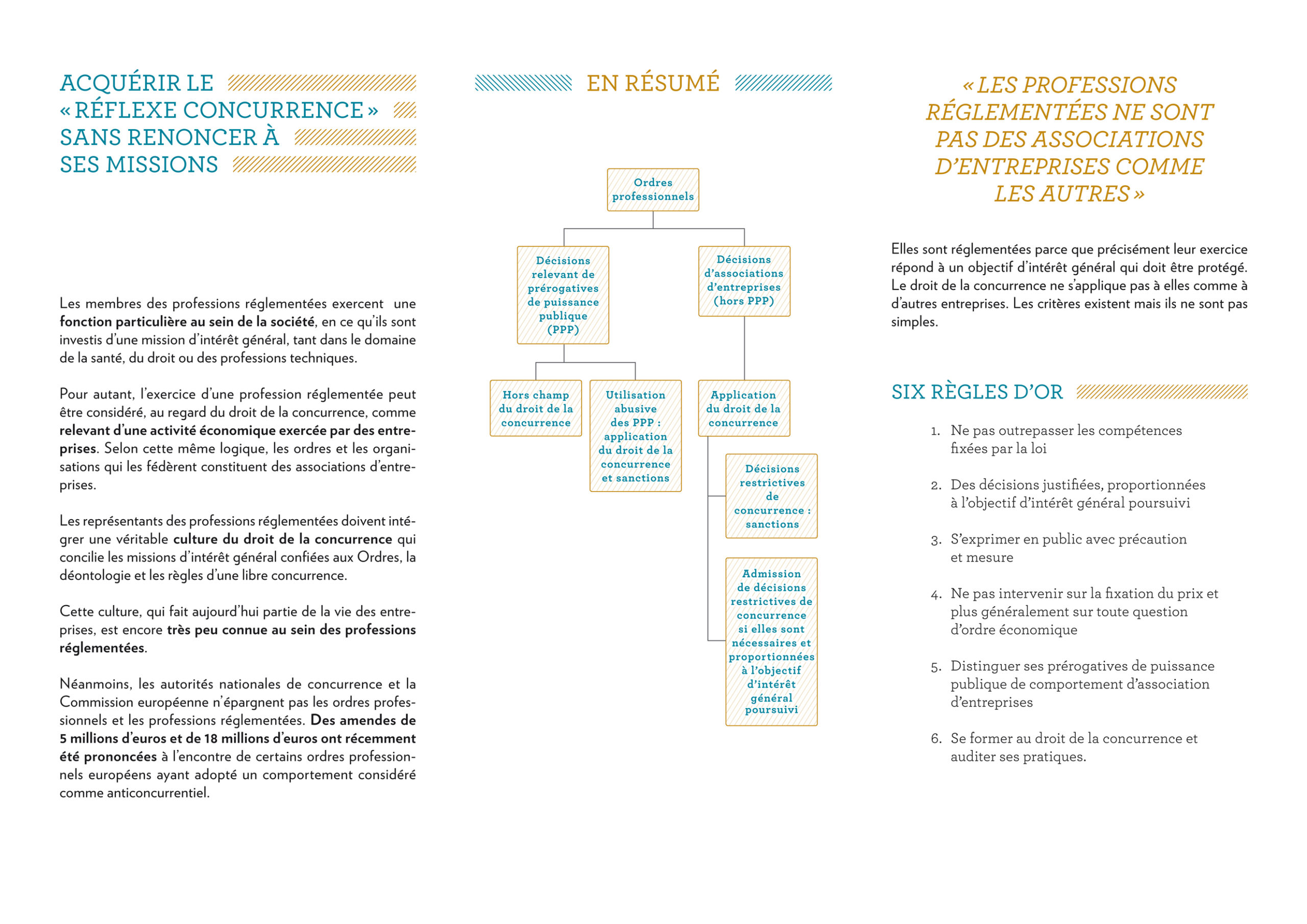 Leaflet - Regulated professions in competition law - DALDEWOLF - Hugues de CASTILLO